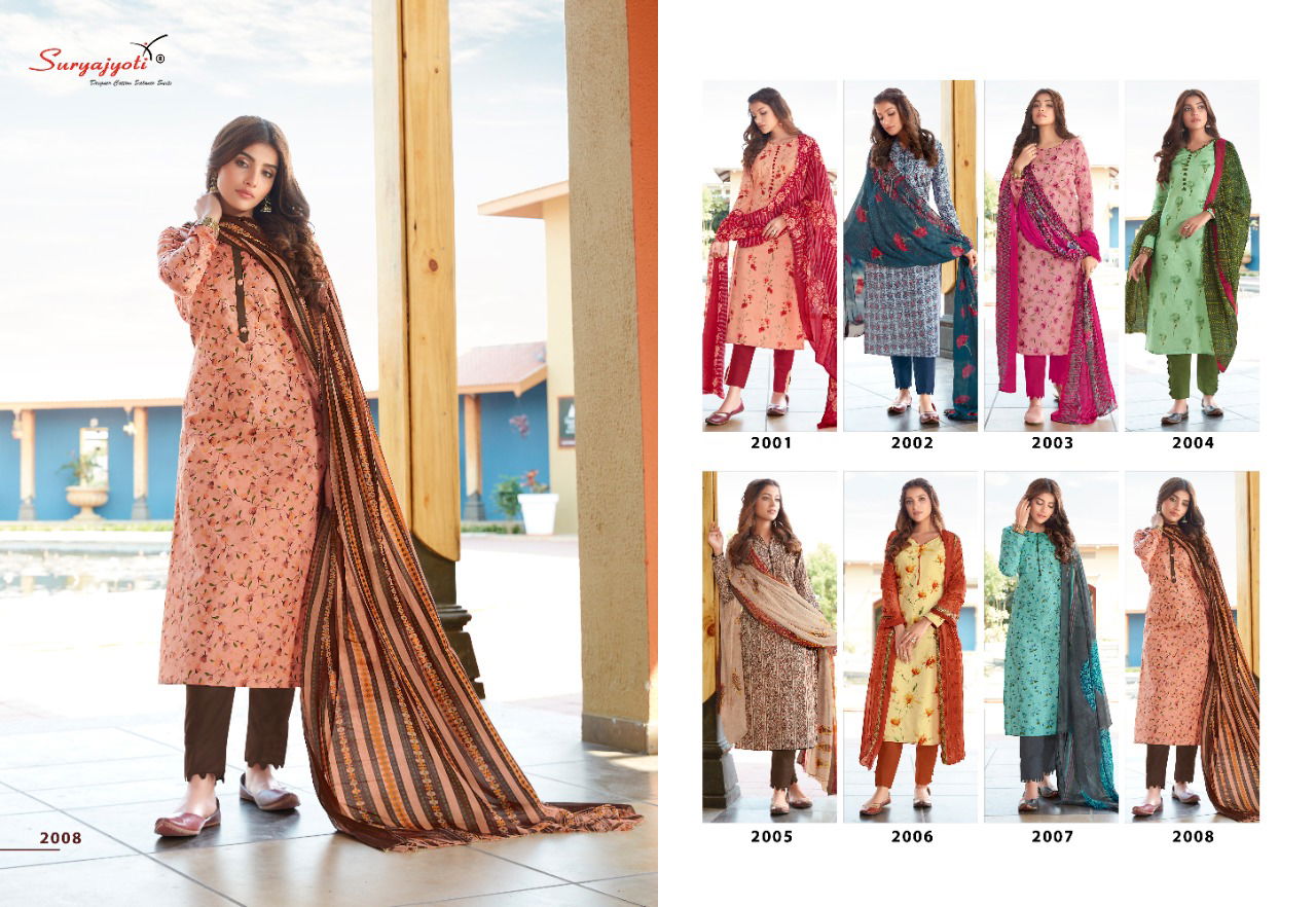 Surayjyoti Fantasy 2 Latest Fancy Designer Ethnic Wear Cambric Cotton Salwar Suits Collection
